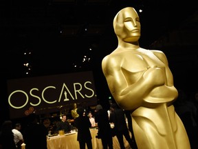 An Oscar statue is pictured at the press preview for the 91st Academy Awards Governors Ball, Friday, Feb. 15, 2019, in Los Angeles. The 91st Academy Awards will be held on Sunday, Feb. 24. at the Dolby Theatre in Los Angeles.