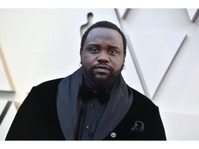 Brian Tyree Henry arrives at the Oscars on Sunday, Feb. 24, 2019, at the Dolby Theatre in Los Angeles.