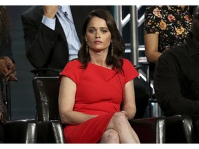 Robin Tunney participates in the "The Fix" panel during the ABC presentation at the Television Critics Association Winter Press Tour at The Langham Huntington on Tuesday, Feb. 5, 2019, in Pasadena, Calif.