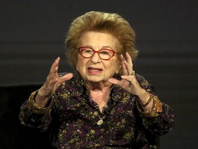 Dr. Ruth Westheimer participates in the "Ask Dr. Ruth" panel during the Hulu presentation at the Television Critics Association Winter Press Tour at The Langham Huntington on Monday, Feb. 11, 2019, in Pasadena, Calif.