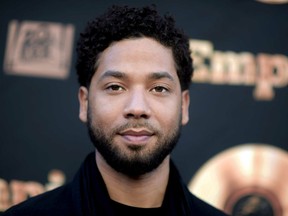 FILE - In this May 20, 2016 file photo, actor and singer Jussie Smollett attends the "Empire" FYC Event in Los Angeles. Chicago police say they're interviewing two "persons of interest" who surveillance photos show were in the downtown area where Smollett says he was attacked last month. A police spokesman said Thursday the two men aren't considered suspects but may have been in the area at the time Smollett says he was attacked. Smollett says two masked men shouted racial and homophobic slurs before beating him and putting a rope around his neck on Jan. 29.