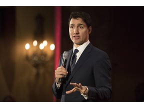 Prime Minister Justin Trudeau speaks at a Liberal Party breakfast event in Toronto on Friday, February 1, 2019.
