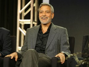 George Clooney of 'Catch 22' speaks onstage during the Hulu Panel during the Winter TCA 2019 on February 11, 2019 in Pasadena, California.