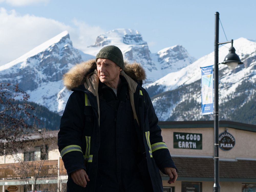 Liam Neeson stars as a vengeful snowplow driver in Cold Pursuit