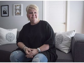 Audrey Parker, diagnosed with stage-four breast cancer which had metastasized to her bones and has a tumour on her brain, talks about life and death at her home in Halifax on Tuesday, Oct. 23, 2018. A new national campaign is honouring a Halifax woman who ended her life with medical assistance, and is calling on the federal government to amend Canada's assisted dying rules. Audrey Parker died with medical assistance on November 1, two years after she had been diagnosed with terminal breast cancer.