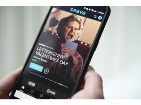 The Crave app is seen on a phone in Toronto on Thursday, February 7, 2019. Canadian streaming platform Crave is bulking up its offerings next month with the addition of popular U.S. TV brand Starz to its line up. The move will introduce a wider selection of TV shows and movies onto the Crave service, but it also comes at a higher price for viewers.