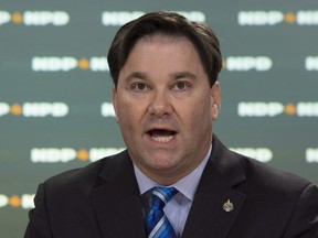NDP MP Don Davies speaks during a news conference in Ottawa, Tuesday, November 15, 2016.