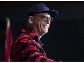 Howie Mandel speaks during a Canada's Walk of Fame ceremony honouring Seth Rogen and Evan Goldberg in Vancouver, on Friday February 15, 2019. Canadian comics are sounding the alarm over an abrupt shift in content on a satellite radio comedy station that many count on as a significant source of income.THE CANADIAN PRESS/Darryl Dyck