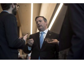 Jason Kenney, leader of the United Conservative Party in Alberta, speaks with a reporter at the Conservative national convention in Halifax on August 25, 2018. Human smuggling is a modern form of slavery and it's time for Alberta to take real action to fight it, according to United Conservative Leader Jason Kenney. Kenney unveiled his party's nine point action plan on Human Trafficking Awareness Day, saying it was designed to prevent trafficking, protect victims, and prosecute traffickers.