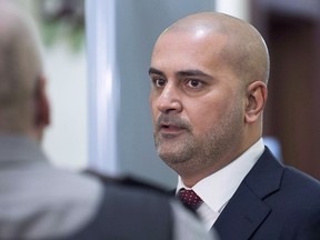 Bassam Al-Rawi arrives at provincial court in Halifax on Monday, Jan. 7, 2019 for his trial on a charge of sexual assault. A preliminary inquiry got underway Monday in the case of a former Halifax taxi driver accused of sexual assault.