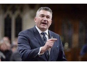 Conservative MP James Bezan stands during question period in the House of Commons on Parliament Hill in Ottawa on October 25, 2018. As Bruce McArthur and the Quebec City mosque shooter await their prison sentences, a Conservative MP is trying to change the law to increase the amount of time a convicted killer must spend behind bars before they can apply for parole. Tory MP James Bezan has a private members' bill that would give judges and juries the ability to increase parole ineligibility for convicted killers from the current 25 years to 40 years.