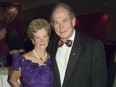 Retired senator J. Trevor Eyton and his wife Jane in 2004. Eyton died on Sunday Feb. 24, 2019. He was predeceased by his wife in 2014.