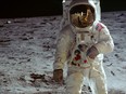 A still from Apollo 11.