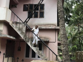 Sumathi Amma, Kanakadurga's mother-in-law, allegedly assaulted  her when she returned from her historic trip to the Sabarimala temple. MUST CREDIT: Washington Post photo by Joanna Slater