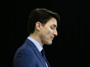 Prime Minister Justin Trudeau during a visit to BlackBerry QNX headquarters in Ottawa on Feb 15, 2019.