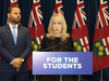 Ontario Training, Colleges and University Minister Merrilee Fullerton in January when she announced the end of  certain mandatory fees for post-secondary students.