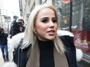 Marcella Zoia, 19, exits a Toronto courthouse on Feb. 13, 2019.