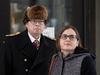 Vice-Admiral Mark Norman and defence lawyer Christine Mainville outside court in November 2018.