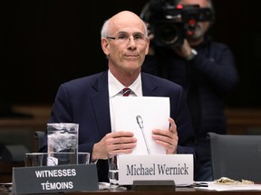 Privy Council Clerk Michael Wernick waits to testify before the House of Commons justice committee in Ottawa, Ontario, Canada Feb.21, 2019.
