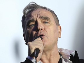 British singer and songwriter Morrissey performs at the Vive Latino music festival in Mexico City, Saturday, March 17, 2018.x