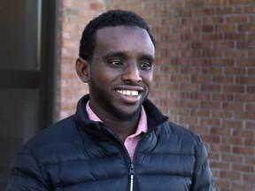 Uber driver Abdihared Bishar Mussa walks out of Finch Ave Court after his sentencing hearing where he has pleaded guilty to careless driving on Tuesday December 4, 2018.