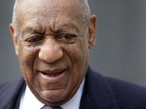 This April 18, 2018 photo shows Bill Cosby arriving for his sexual assault trial at the Montgomery County Courthouse in Norristown.  Cosby has been moved to a general population unit as he serves three to 10 years in prison for sexual assault in Pennsylvania. The move comes after the 81-year-old Cosby spent about four months in special housing as he acclimated to the SCI-Phoenix in suburban Philadelphia.