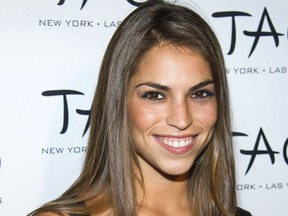 FILE - In this Oct. 16, 2010, file photo, Antonella Barba arrives to the 10th Anniversary of TAO restaurant in New York. A recently unsealed court document says the former contestant on both "American Idol" and "Fear Factor" worked as a courier for a drug ring and was trying to deliver nearly 2 pounds (830 grams) of fentanyl when she was arrested last year. The Virginian-Pilot reports Barba was back in custody Monday, Feb. 11, 2019, following a federal indictment charging her with conspiracy to distribute cocaine, heroin and fentanyl. Barba was originally arrested last October in Norfolk.