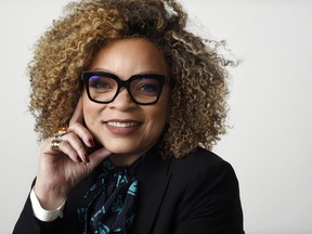 In this Jan. 15, 2019 photo, designer Ruth E. Carter, nominated for an Oscar for best costume designs for "Black Panther," poses for a portrait in Los Angeles. Carter will also be honored for her illustrious career at the 21st annual Costume Designers Guild Awards on Tuesday in Beverly Hills, Calif.