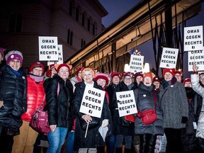 "Grannies against the Right" began in Austria in 2017 when a group of grandmothers, horrified at the far-Right Freedom Party (FPO) joining the country's coalition government, decided to form their own protest group.