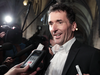 NPD MP Paul Dewar speaks to reporters at Parliament Hill, Sept 28, 2011.