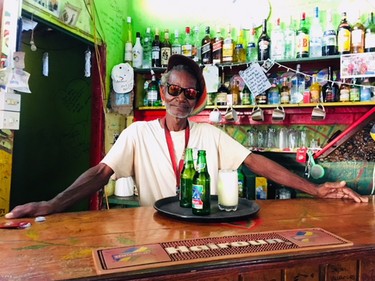 Robert Righteous of the eponymous resto & bar in Mayreau...