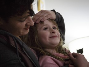 Danielle Teuscher and her daughter, Zoe Fordney, at their home in Portland, Ore., Feb. 12, 2019.