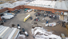 The scene of a mass shooting at an industrial park in Aurora, Illinois, on Feb. 15, 2019.