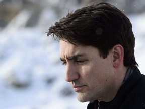 Prime Minister Justin Trudeau visits a construction site in Sudbury, Ont., on Wednesday, Feb 13, 2019.