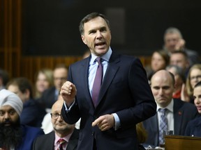 Minister of Finance Bill Morneau announces March 19th as Federal budget day during question period in the House of Commons on Parliament Hill in Ottawa on Feb. 20, 2019.