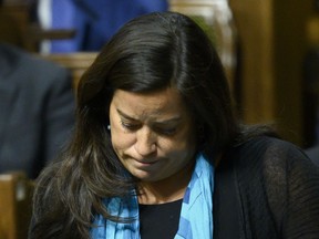 Liberal MP Jody Wilson-Raybould speaks in the House of Commons on Parliament Hill in Ottawa on Feb. 20, 2019.