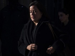 Liberal MP Jody Wilson-Raybould leaves the Parliament buildings following Question Period in Ottawa, Tuesday February 19, 2019.