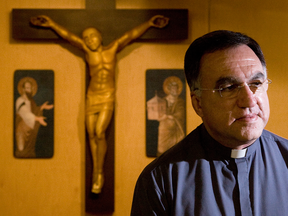 Father Thomas Rosica, Chief Executive Officer of Salt and Light Television at his Toronto offices in October 2009.