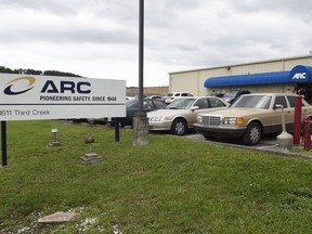FILE- This July 14, 2015, file photo shows the ARC Automotive manufacturing plant in Knoxville, Tenn. Nearly four years ago, the U.S. government's highway safety agency began investigating air bag inflators made by ARC Automotive of Tennessee when two people were hit by flying shrapnel after crashes. A public records posted by the agency show little progress on the probe, which began in July of 2015 and remains unresolved.