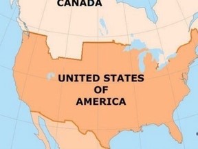 This is what North America would look like if Canada were to actually accept Montana's 'offer' in exchange for one trillion dollars.