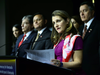 Foreign Affairs Minister Chrystia Freeland at a press conference with members of the Lima Group in Ottawa on Feb. 4, 2019.