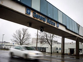 The Oshawa's General Motors car assembly plant in Oshawa, Ont.