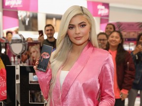 Kylie Jenner visits Ulta Beauty to promote the exclusive launch of Kylie Cosmetics with the beauty retailer, starting  November.