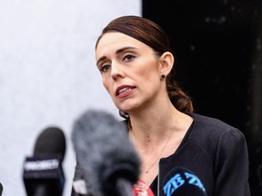 New Zealand Prime Minister Jacinda Ardern speaks to the media during a press conference at the Justice and Emergency Services precinct on March 20, 2019 in Christchurch, New Zealand.