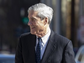 Special Counsel Robert Mueller walks after attending church  in Washington, DC.