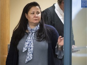 Adele Sorella during her trial at a Laval courthouse on Nov. 20, 2018.