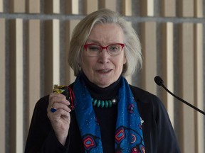 Crown-Indigenous relations Minister Carolyn Bennett speaks during an Indian Day school litigation announcement in Ottawa, Tuesday, March 12, 2019.