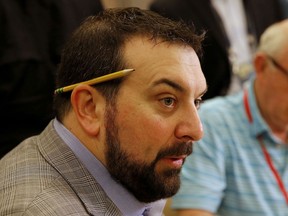 Detroit Lions head coach Matt Patricia speaks to the media during the NFC/AFC coaches breakfast during the annual NFL football owners meetings, Tuesday, March 26, 2019, in Phoenix.