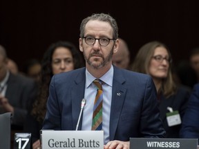 Gerald Butts, former principal secretary to Prime Minister Justin Trudeau, prepares to appear before the Standing Committee on Justice and Human Rights regarding the SNC Lavalin Affair, in Ottawa on March 6.