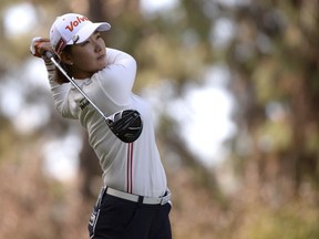 Chella Choi, of South Korea, plays her shot from the 12th tee during the first round of the Kia Classic LPGA golf tournament, Thursday, March 28, 2019, in Carlsbad, Calif.